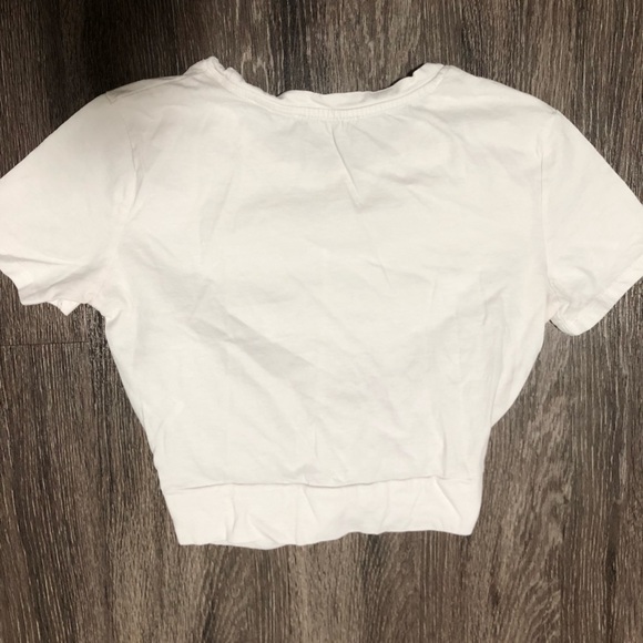ZARA White Twist Front Crop Top - Size S - Picture 5 of 5
